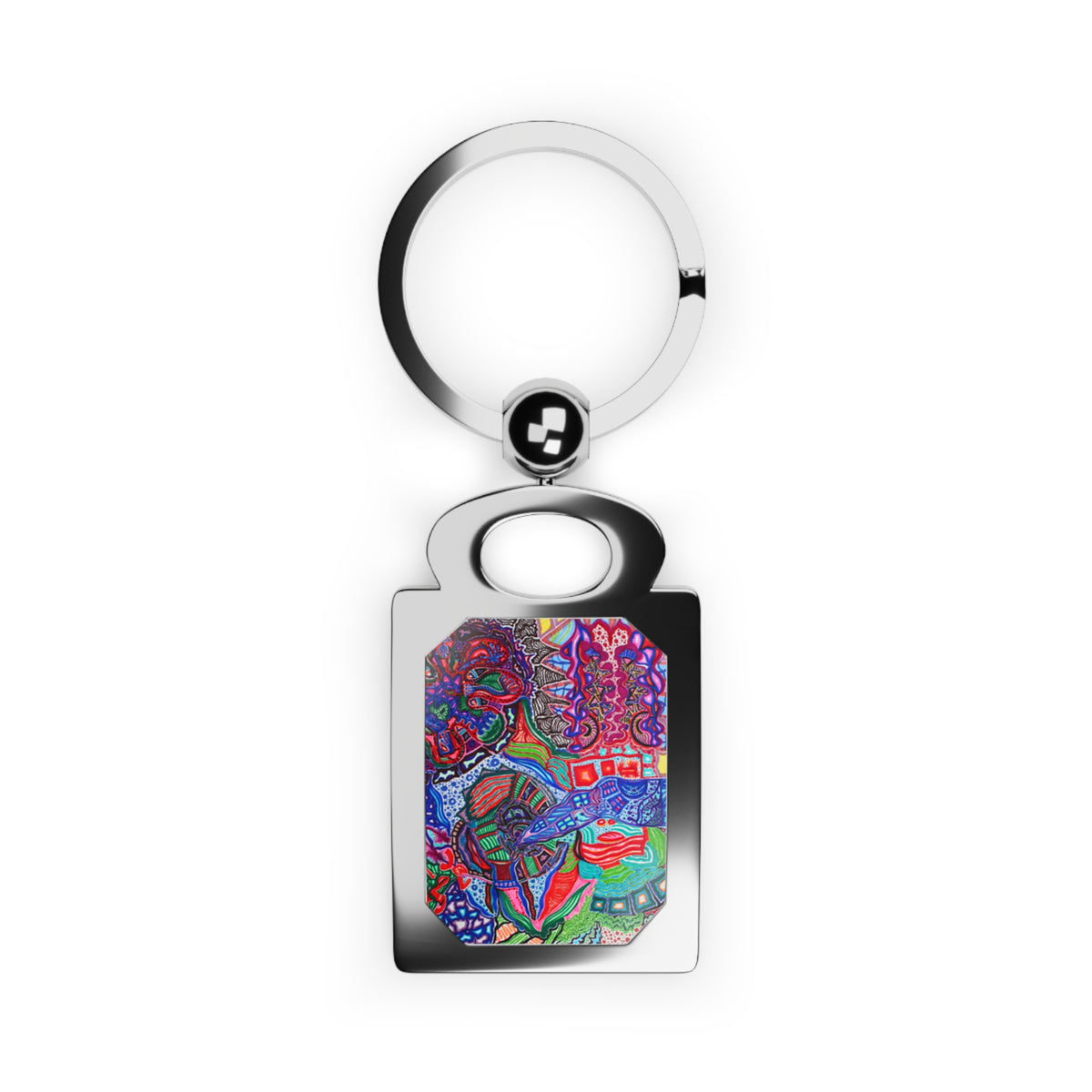 Rectangle Photo Keyring
